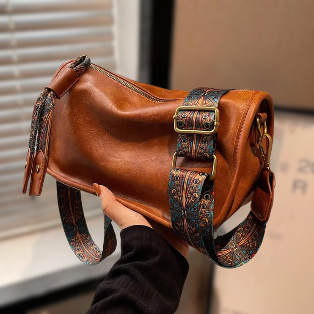 Drune | Vintage Damentasche mit Verstellbarem Riemen und Luxuriöser Verarbeitung