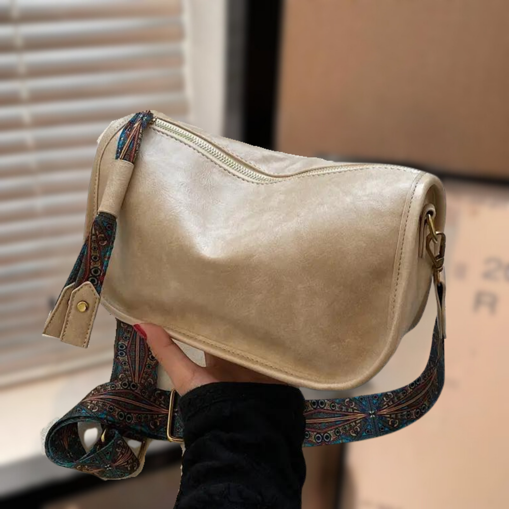 Drune | Vintage Damentasche mit Verstellbarem Riemen und Luxuriöser Verarbeitung