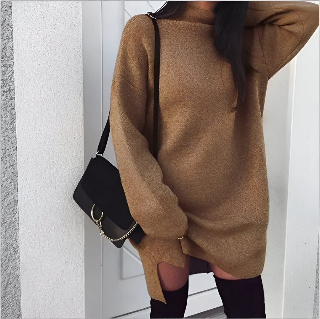 Drune | 2024 Herbst Oversized Rollkragenkleid