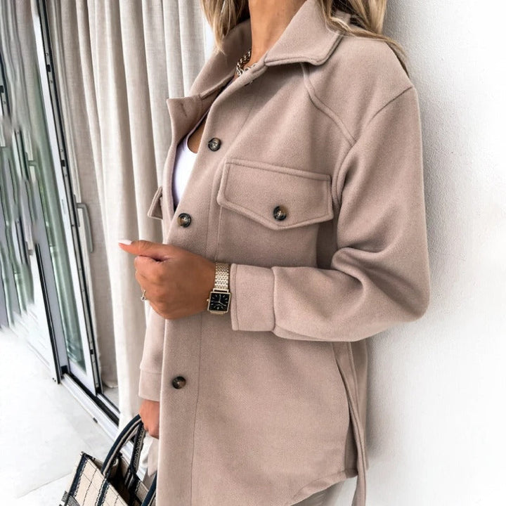 Drune | Gürtel Knöpfe Übergröße Jacke Damenjacke