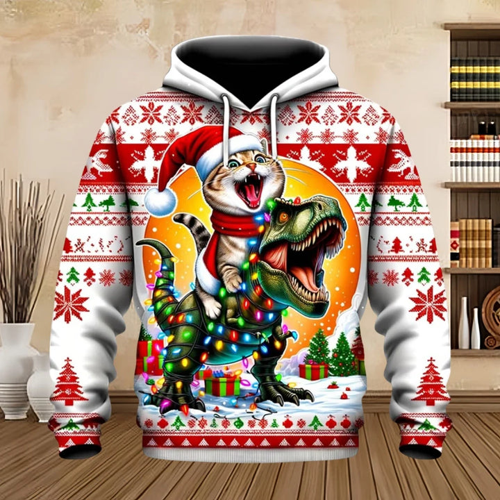 Drune | Weihnachts-Pullover mit Print - Bequemes & Stilvolles Sweatshirt für die Feiertage