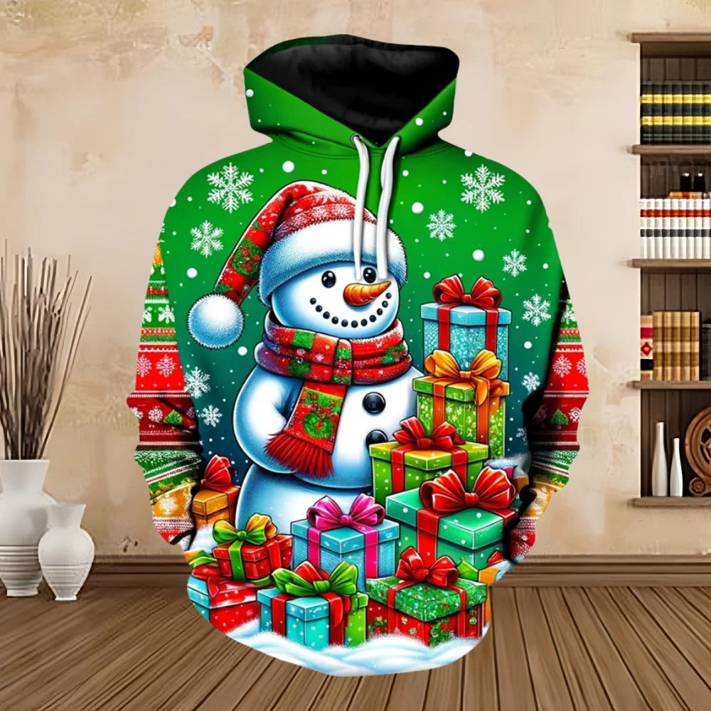 Drune | Weihnachts-Pullover mit Print - Bequemes & Stilvolles Sweatshirt für die Feiertage