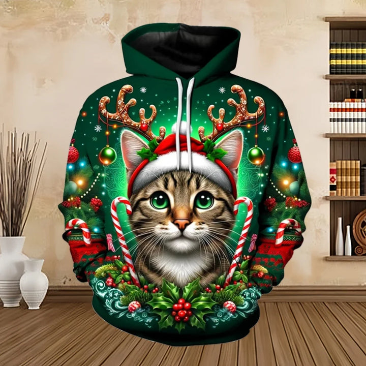 Drune | Weihnachts-Pullover mit Print - Bequemes & Stilvolles Sweatshirt für die Feiertage