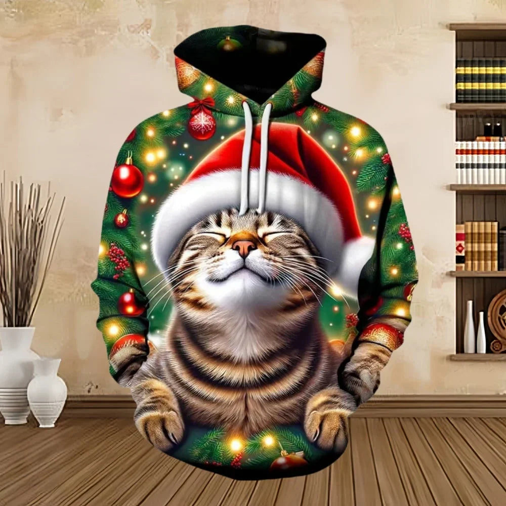 Drune | Weihnachts-Pullover mit Print - Bequemes & Stilvolles Sweatshirt für die Feiertage