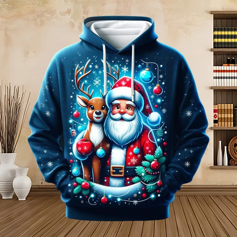Drune | Weihnachts-Pullover mit Print - Bequemes & Stilvolles Sweatshirt für die Feiertage