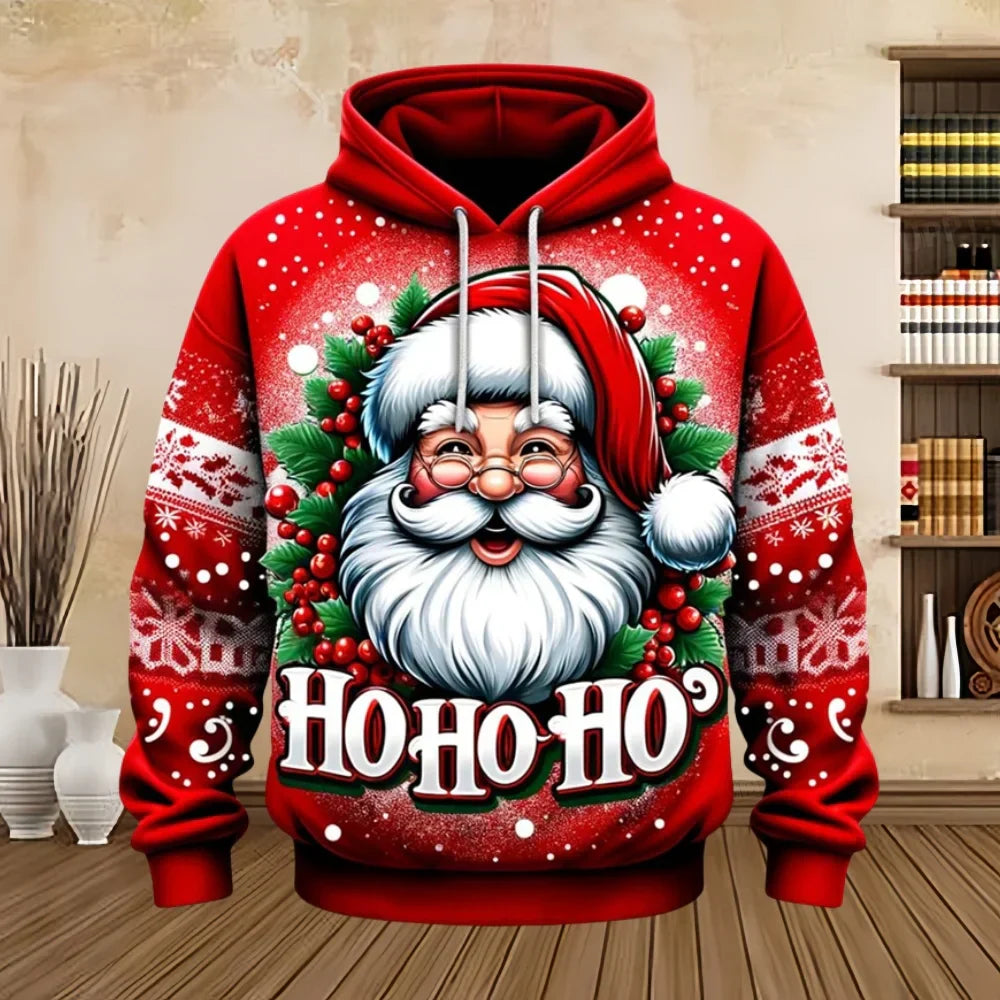 Drune | Weihnachts-Pullover mit Print - Bequemes & Stilvolles Sweatshirt für die Feiertage
