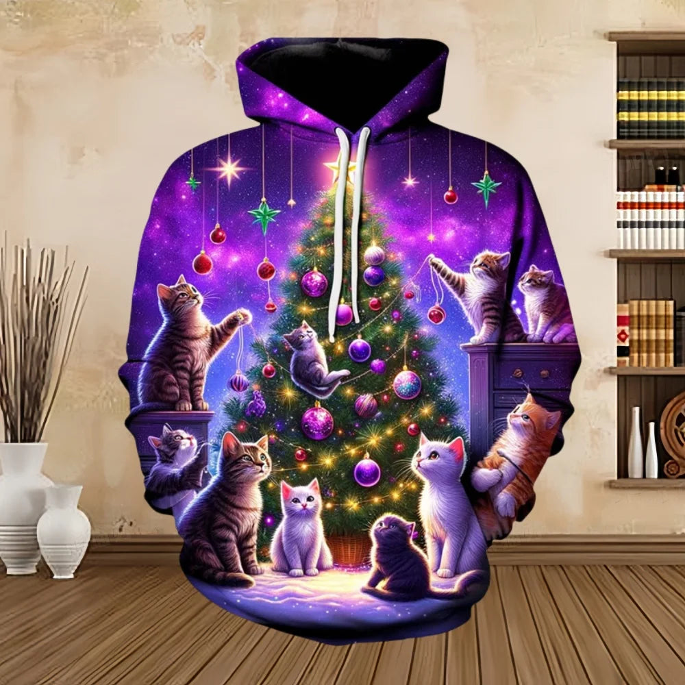 Drune | Weihnachts-Pullover mit Print - Bequemes & Stilvolles Sweatshirt für die Feiertage