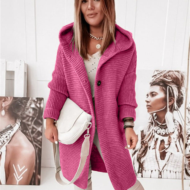 Drune | Strickstrickjacke mit Kapuze