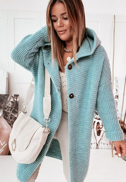 Drune | Strickstrickjacke mit Kapuze