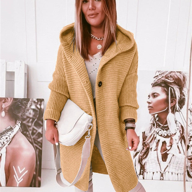 Drune | Strickstrickjacke mit Kapuze
