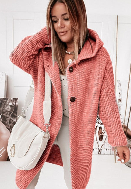 Drune | Strickstrickjacke mit Kapuze