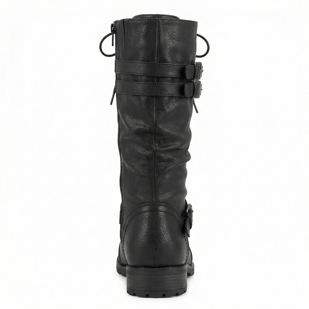 Drune | Retro-Schnürstiefel mit Schnalle