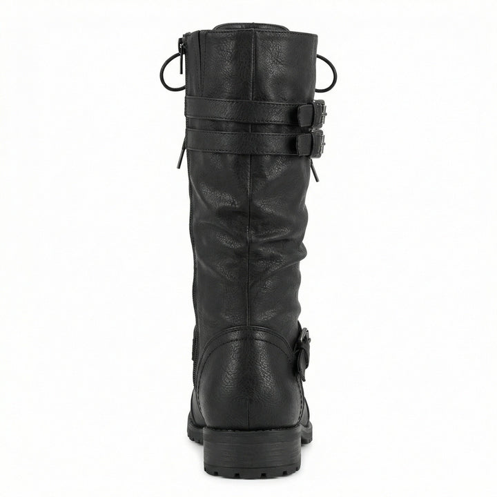 Drune | Retro-Schnürstiefel mit Schnalle