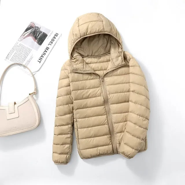 Drune | Pufferjacke - Leichte Steppjacke - Kapuze Wasserabweisend mit Reißverschluss