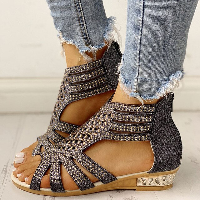 Drune | Orthopädische Sandalen mit Niedrigem Absatz