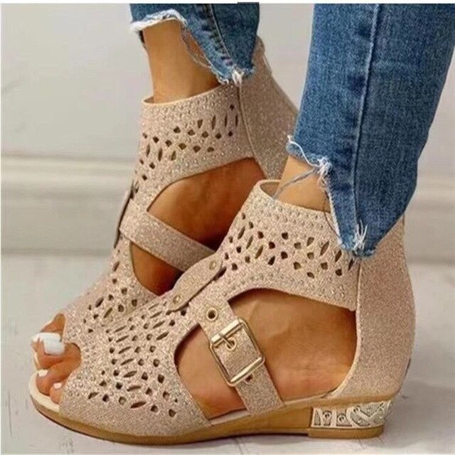 Drune | Orthopädische Sandalen mit Niedrigem Absatz
