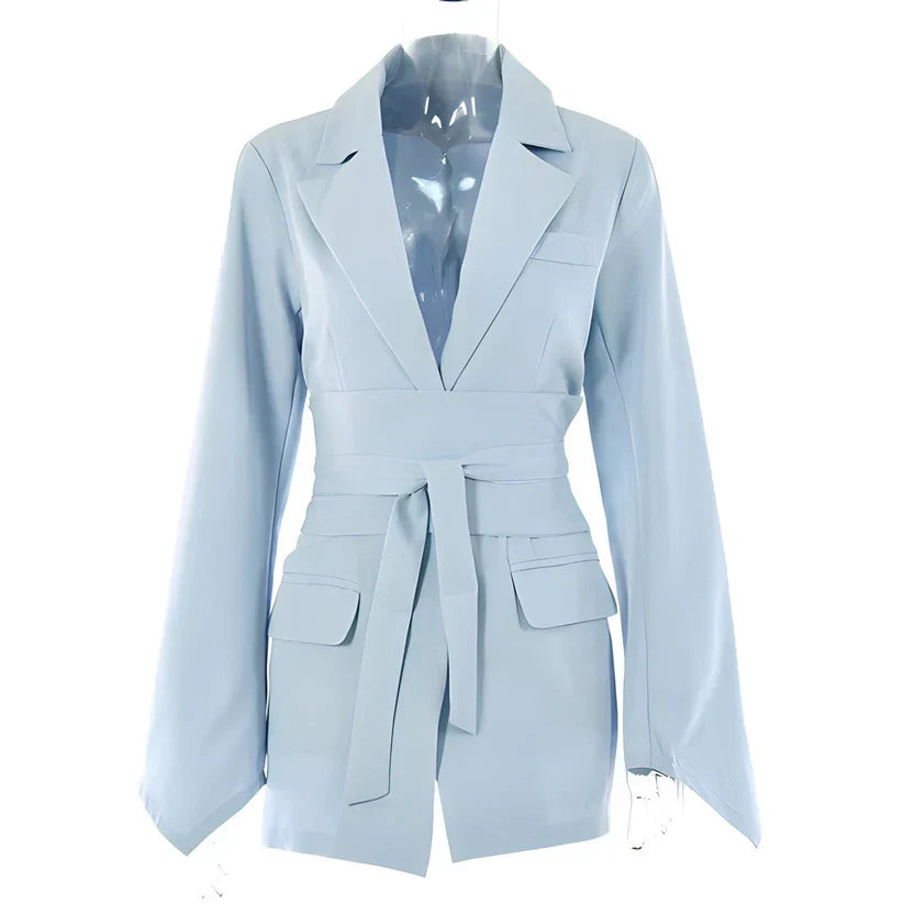 Drune | Eleganter Blazer mit Gürtel