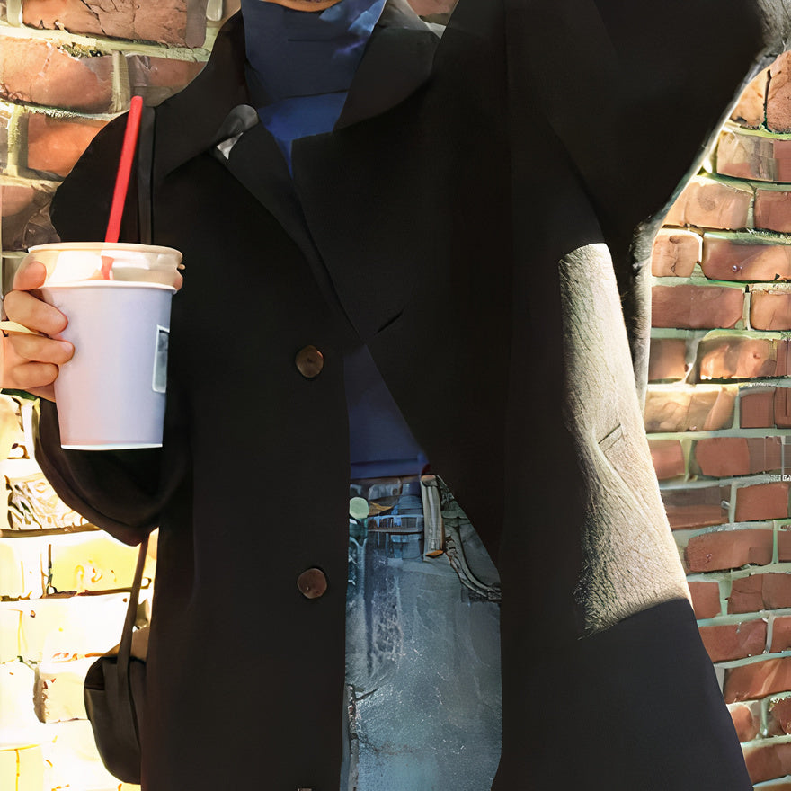 Drune | Kaschmir Trenchcoat Kurz Damen