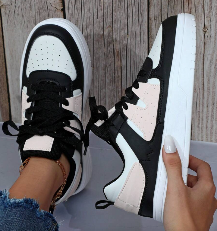 Damen Sneakers Leopard Muster Trendy Drune