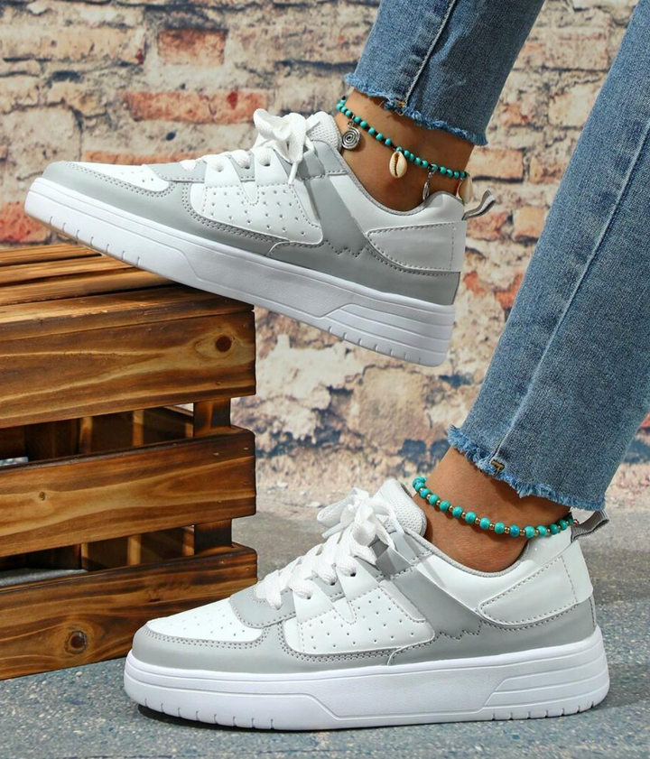 Damen Sneakers Leopard Muster Trendy Drune