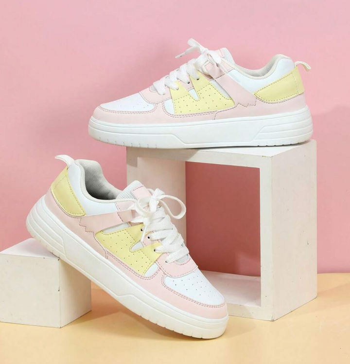 Damen Sneakers Leopard Muster Trendy Drune