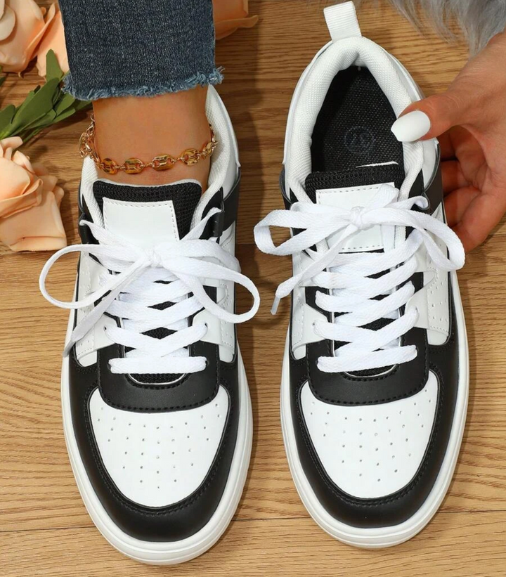 Damen Sneakers Leopard Muster Trendy Drune