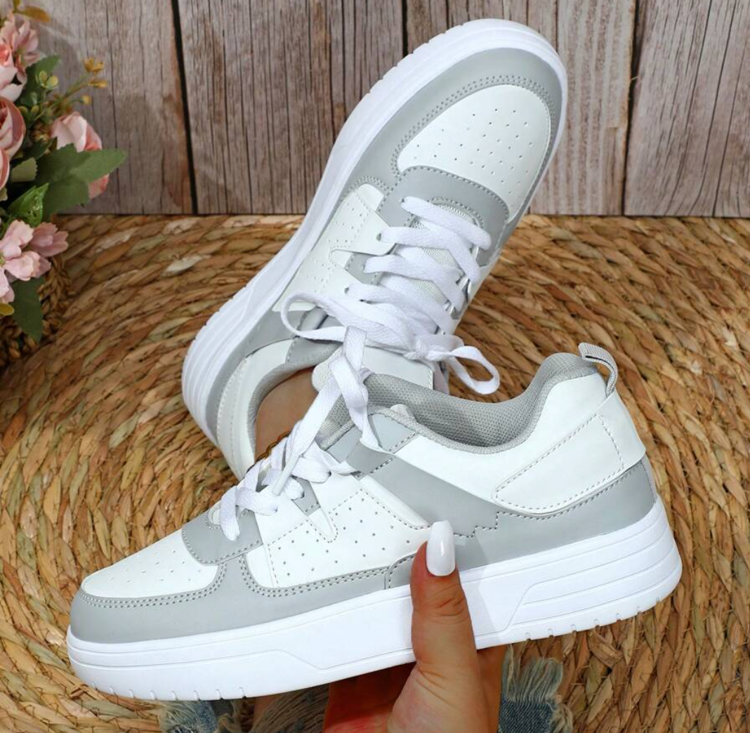 Damen Sneakers Leopard Muster Trendy Drune