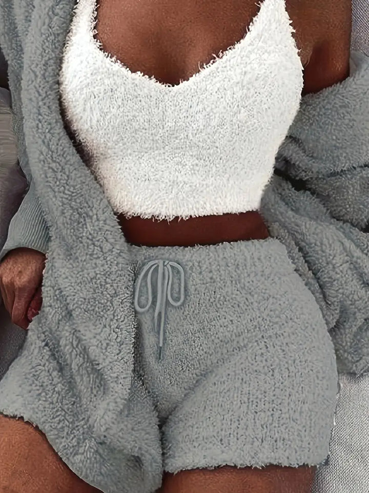 Drune | Kuschelige, weiche Damen Pyjama Set mit verschiedenen Farben