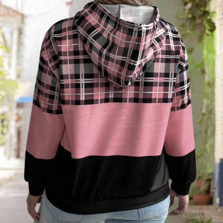 Drune | Moderne Farbblock-Hoodie für Frauen Perfekt für den Herbst