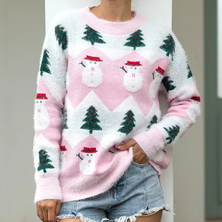 Drune | Trendiger Weihnachtspulli Für Damen Mit Muster