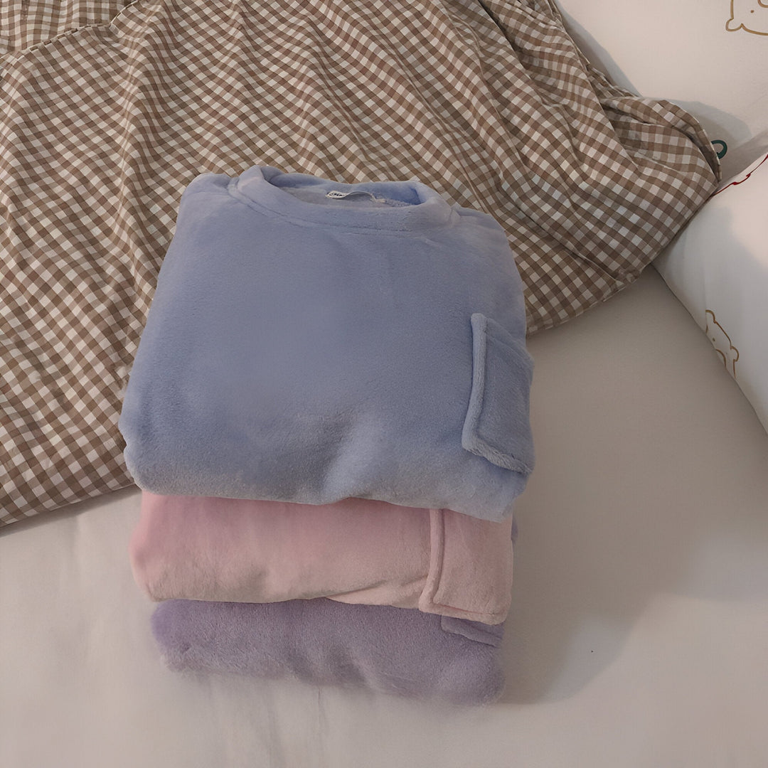 Drune | Kuscheliges Fleece-Pyjama-Set
