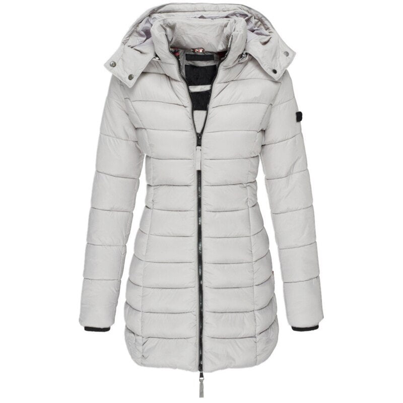 Drune | Damen Winter Pufferjacke - Mit Kapuze