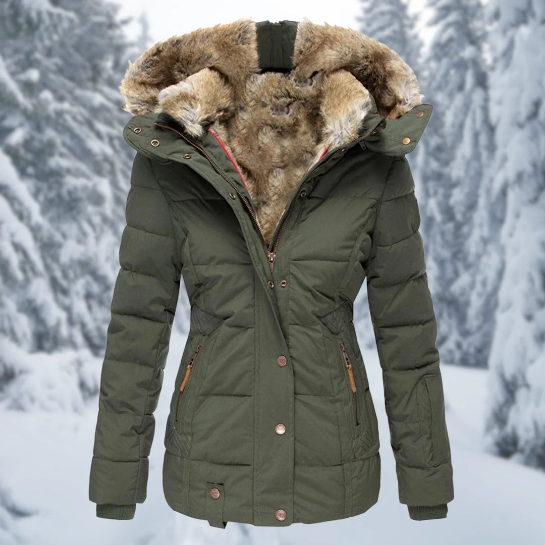 Drune | Damen Winter Daunenjacke - Mit Kapuze