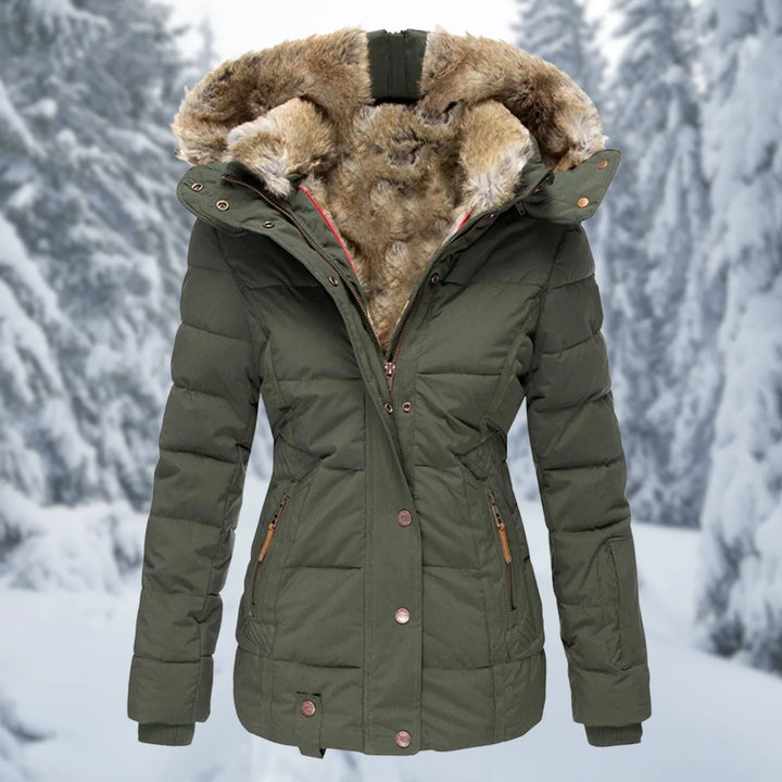 Drune | Damen Winter Daunenjacke - Mit Kapuze