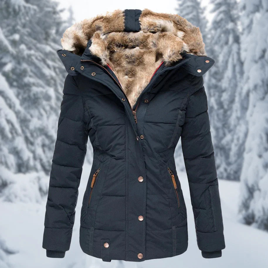 Drune | Damen Winter Daunenjacke - Mit Kapuze