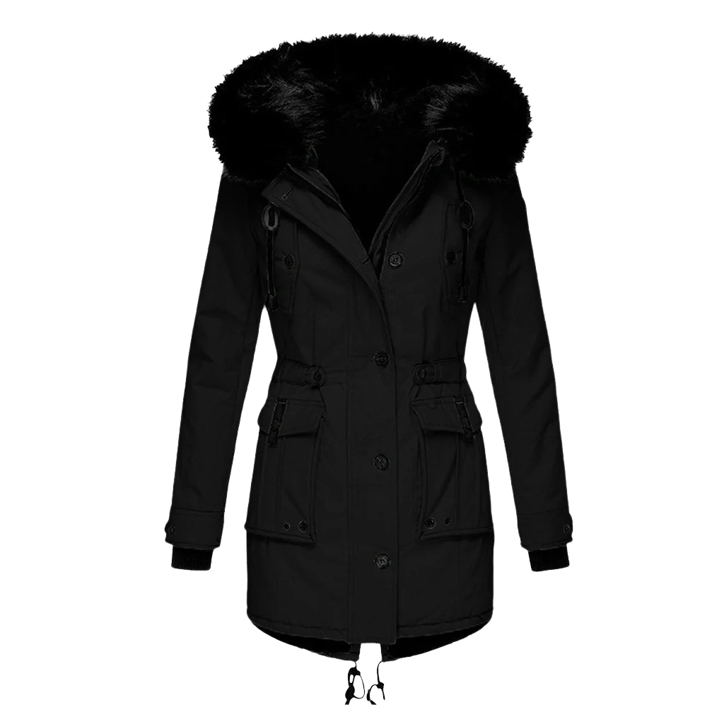 Drune | Warme Winterjacke mit Kapuze für Damen