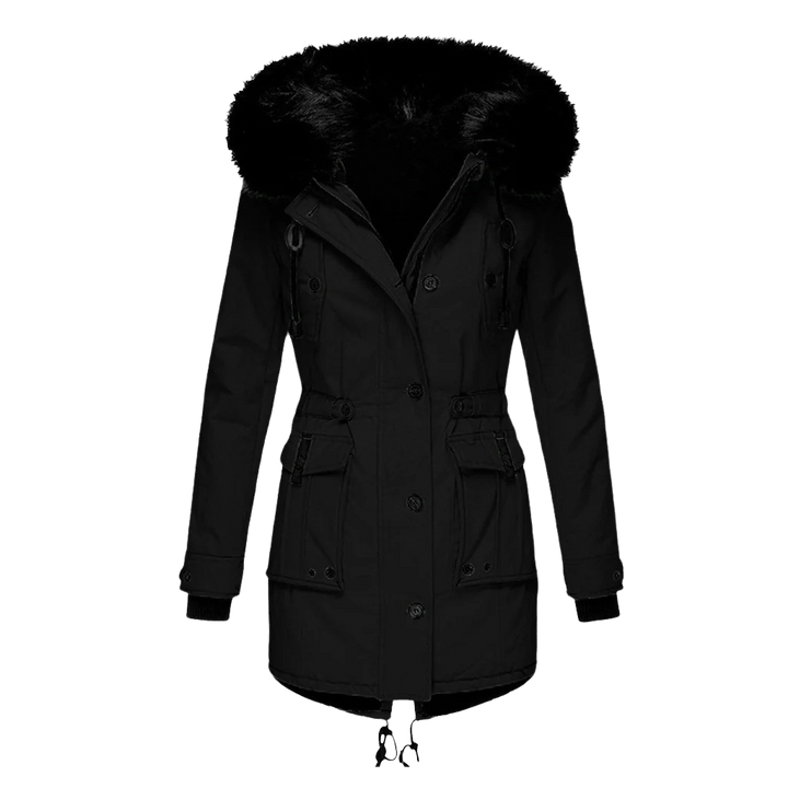 Drune | Warme Winterjacke mit Kapuze für Damen
