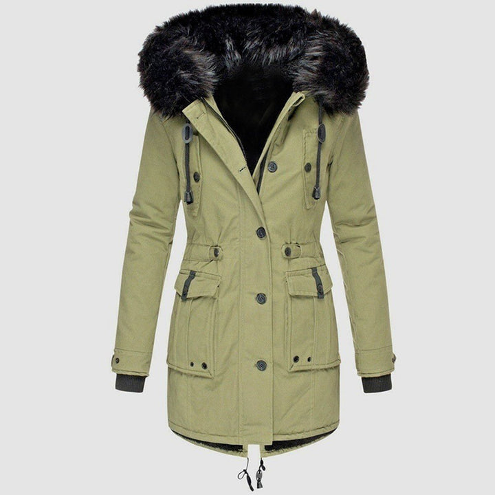 Drune | Damen Winter Parka - Mit Kapuze & Taillezugband