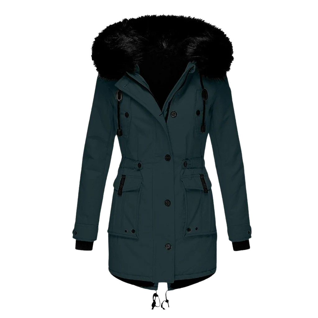 Drune | Warme Winterjacke mit Kapuze für Damen