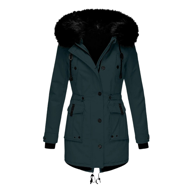 Drune | Warme Winterjacke mit Kapuze für Damen