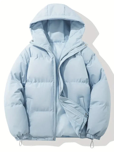 Drune | Übergröße Pufferjacke - Kapuzen gepolsterte hüftlange Jacke