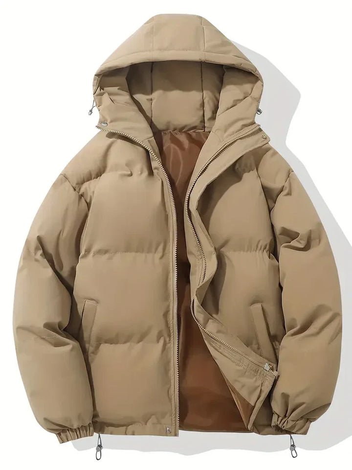 Drune | Übergröße Pufferjacke - Kapuzen gepolsterte hüftlange Jacke