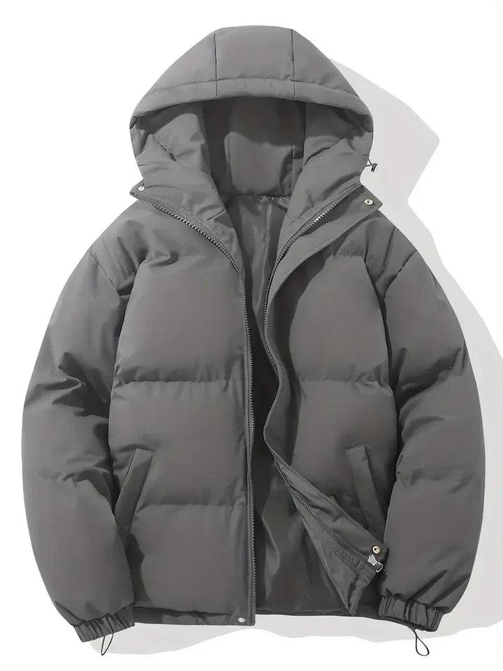 Drune | Übergröße Pufferjacke - Kapuzen gepolsterte hüftlange Jacke