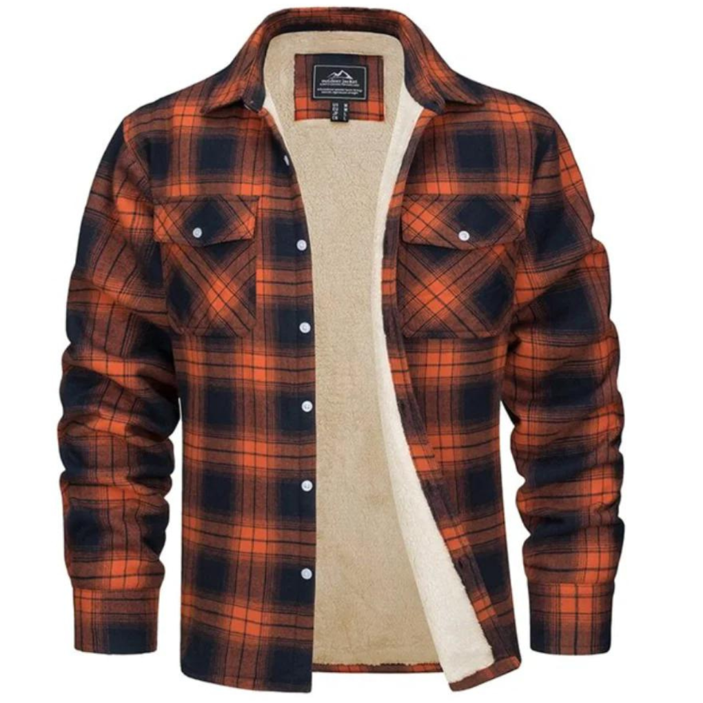 Drune | Zeitlose Herrenjacke im karierten Trucker-Design