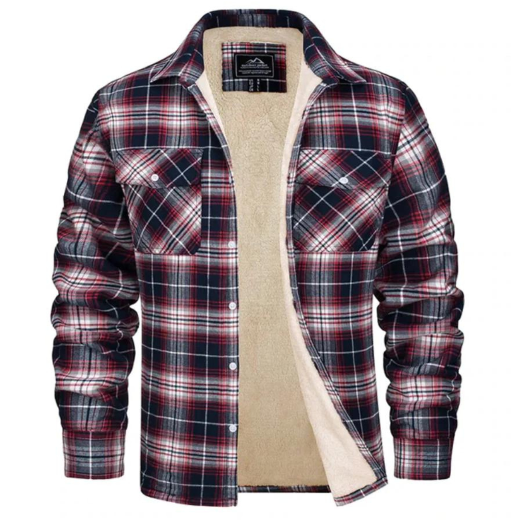 Drune | Zeitlose Herrenjacke im karierten Trucker-Design