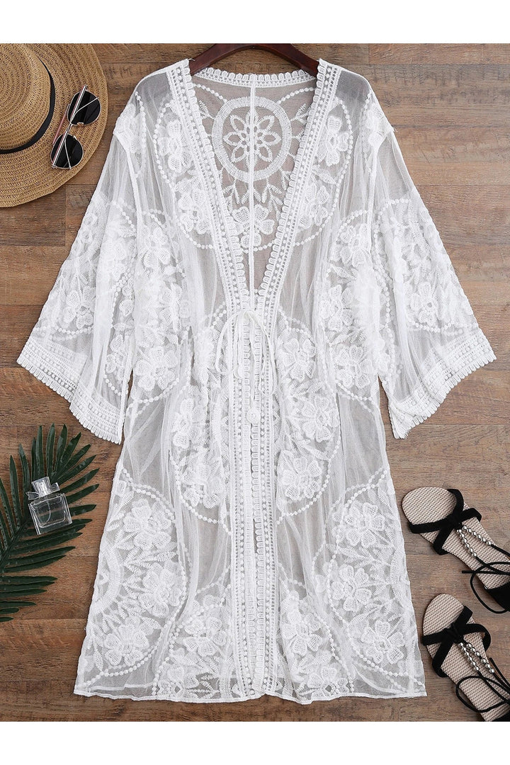 Drune | Transparenter Kimono Überwurf