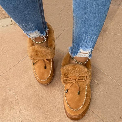 Drune | Warme mit Fell gefütterte Stiefel für Frauen – Gemütlicher Winterkomfort