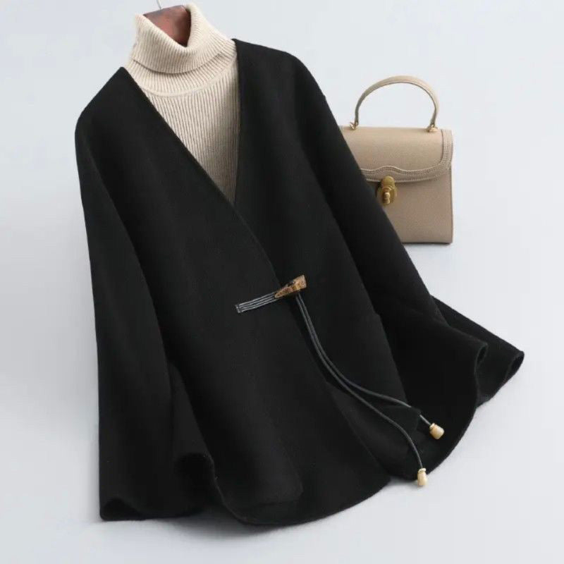Drune | Soft Wool-Blend Mantel - Stilvolle Damenoberbekleidung