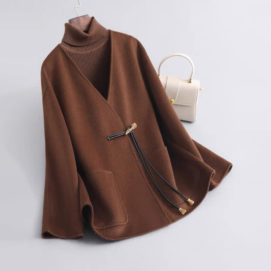 Drune | Soft Wool-Blend Mantel - Stilvolle Damenoberbekleidung