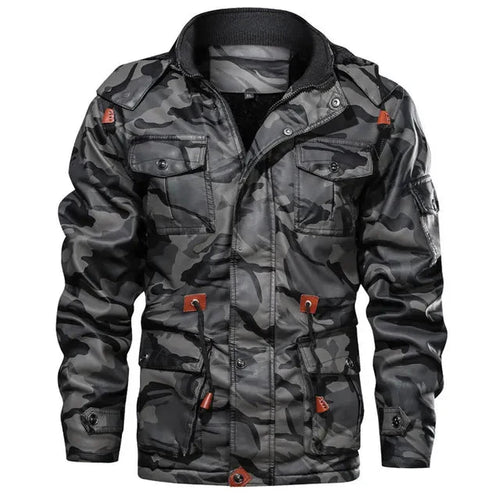 Drune | army winterjacke mit fell innenfutter für herren | perfekt für outdoor-aktivitäten